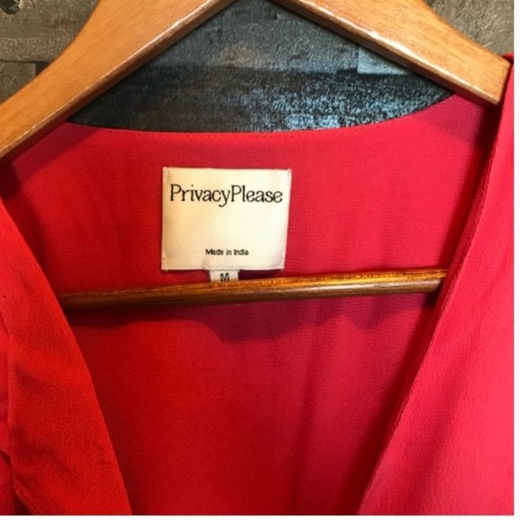 NWT Privacy Please June Ruffle Wrap Dress Sz M - Picture 5 of 6